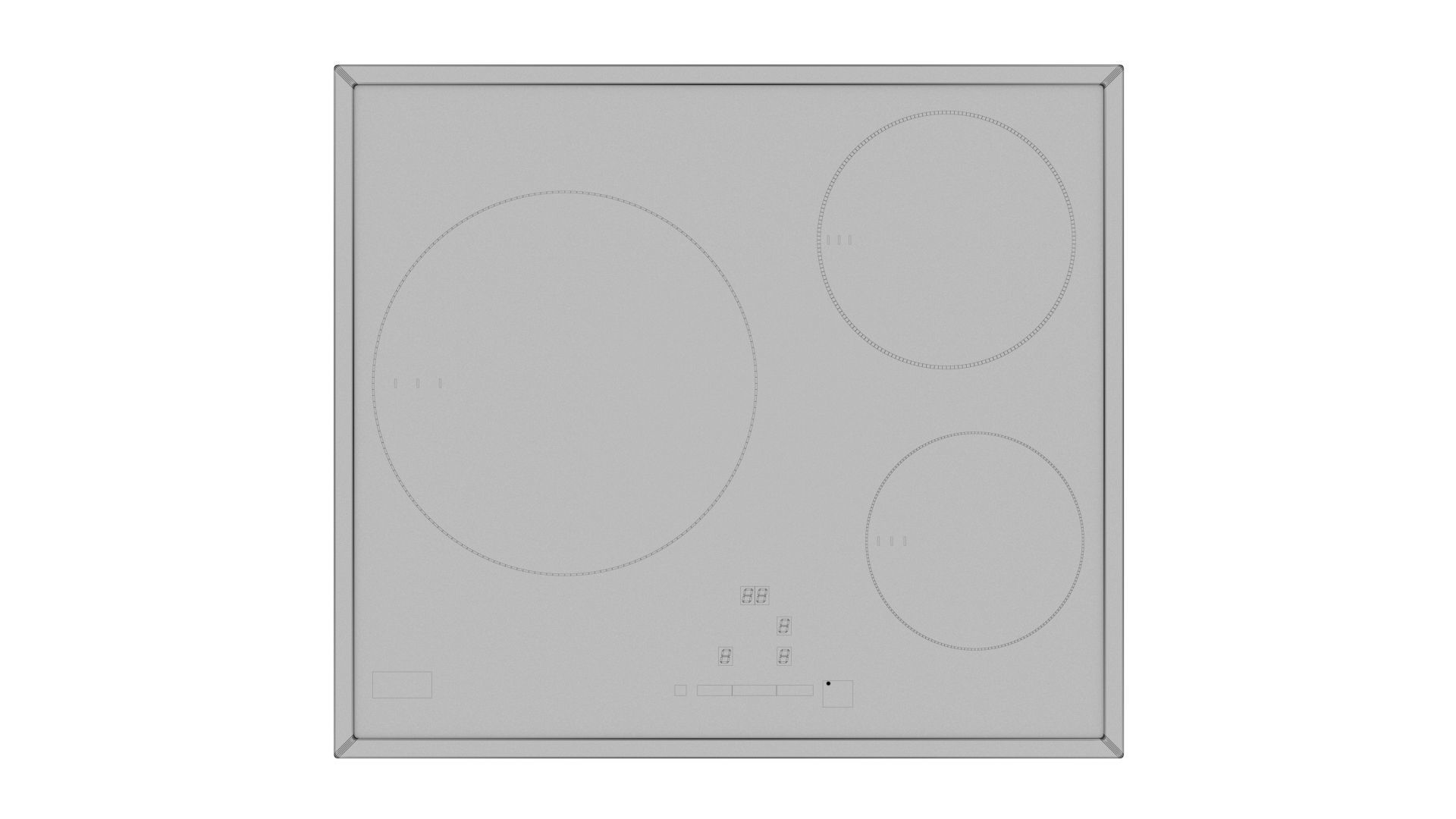 Cooktop collection samsung induction hob Low-poly 3D model_18