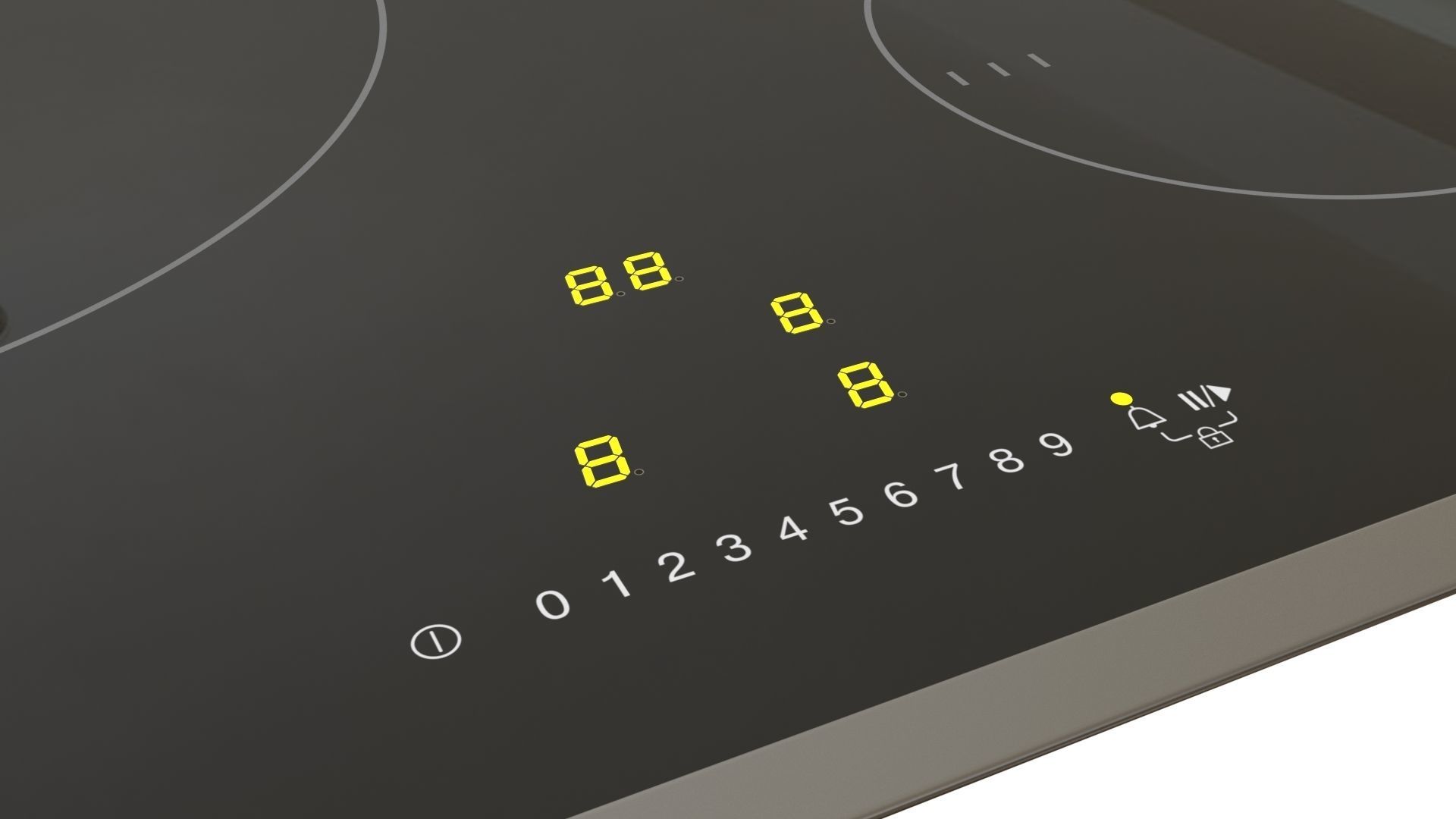 Cooktop collection samsung induction hob Low-poly 3D model_16