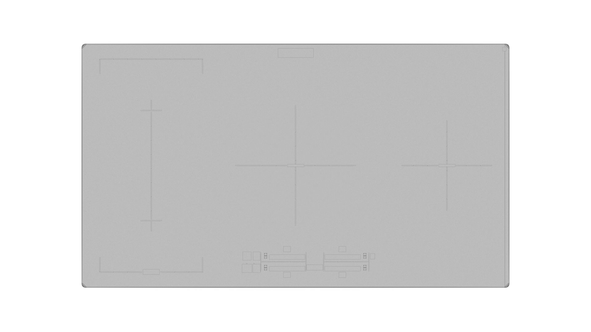 Cooktop collection samsung induction hob Low-poly 3D model_26