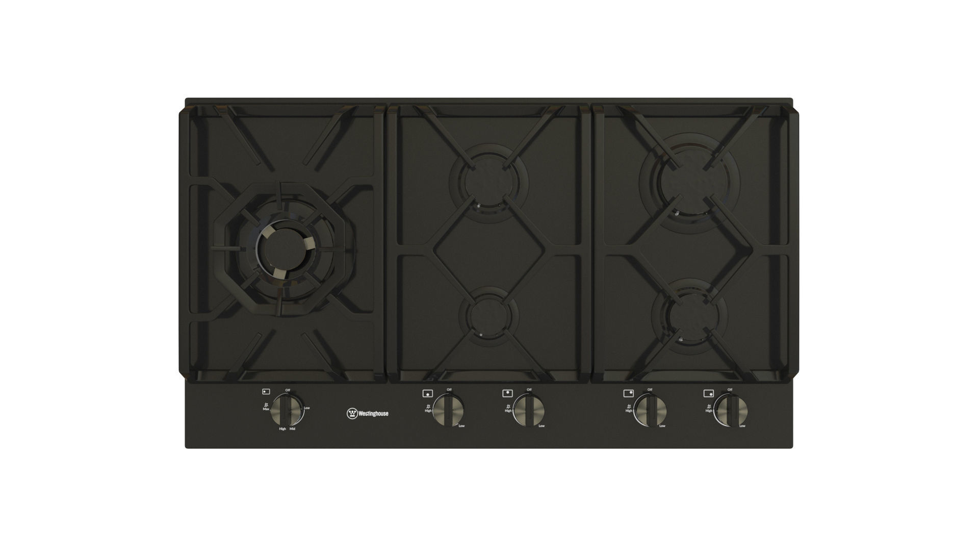 Cooktop collection samsung induction hob Low-poly 3D model_5