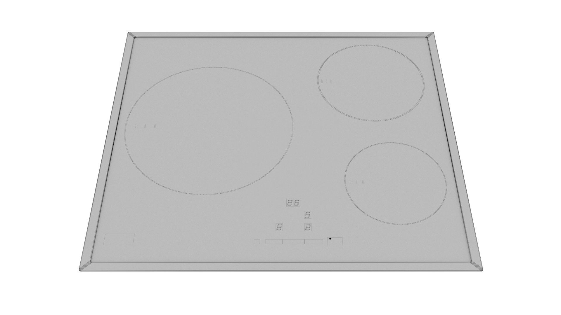Cooktop collection samsung induction hob Low-poly 3D model_17
