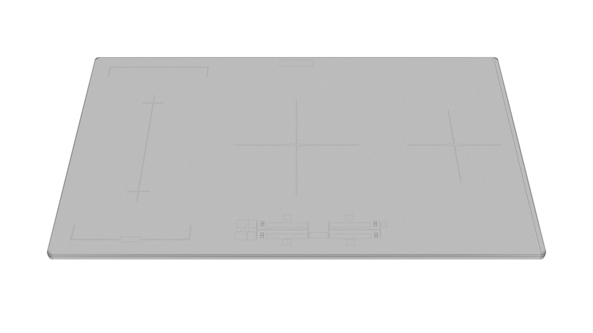 Cooktop collection samsung induction hob Low-poly 3D model_25