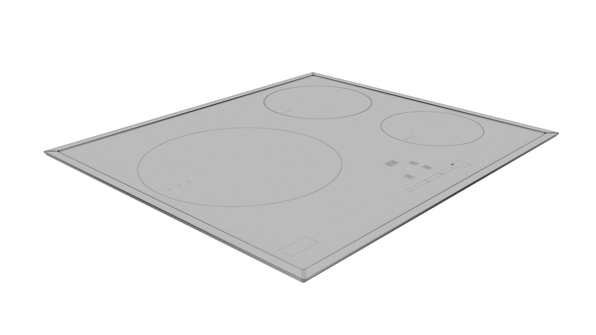 Cooktop collection samsung induction hob Low-poly 3D model_19