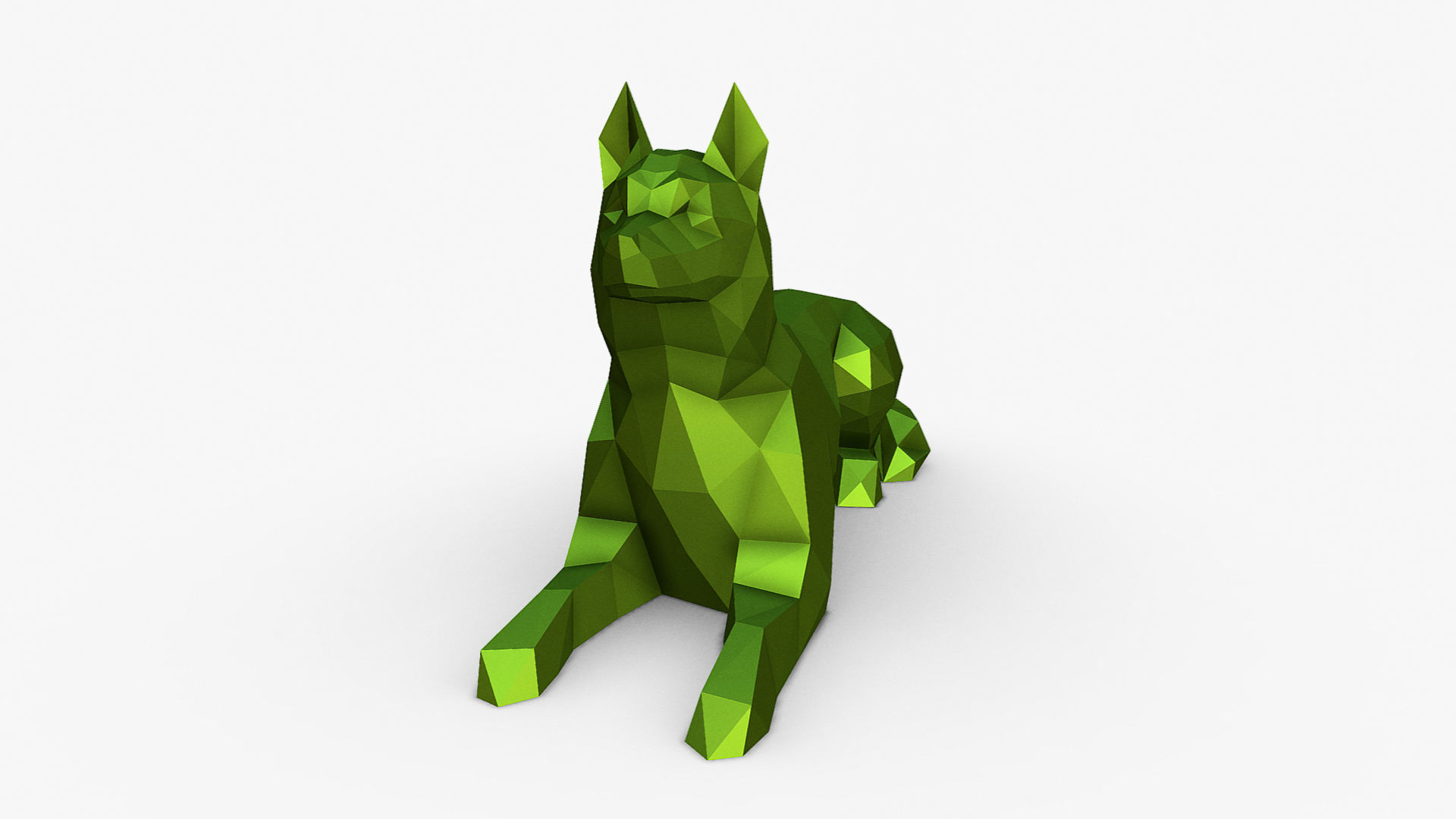 Husky  lying down 3D print model_6