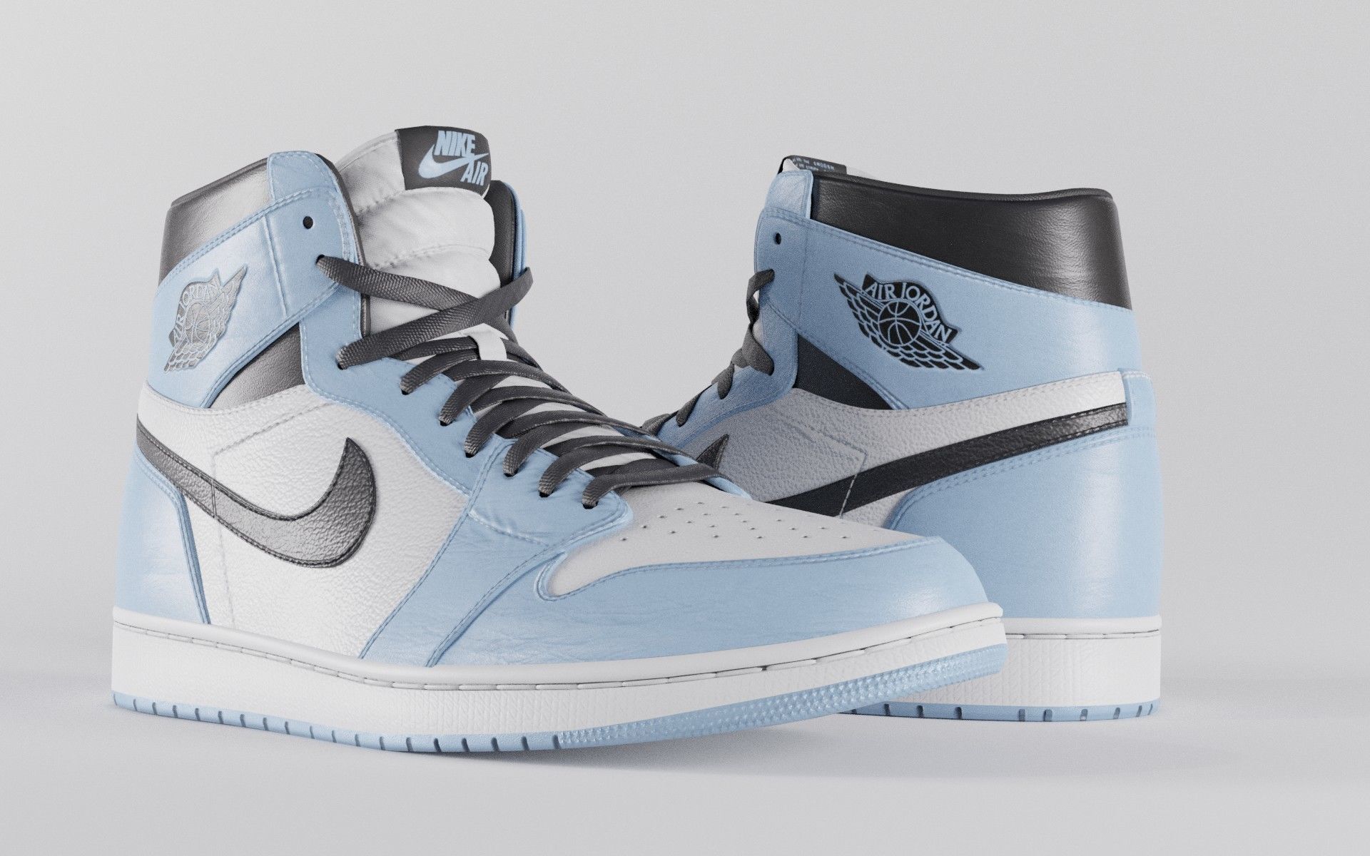 Air Jordan 1 Variety Pack  Low-poly 3D model_4