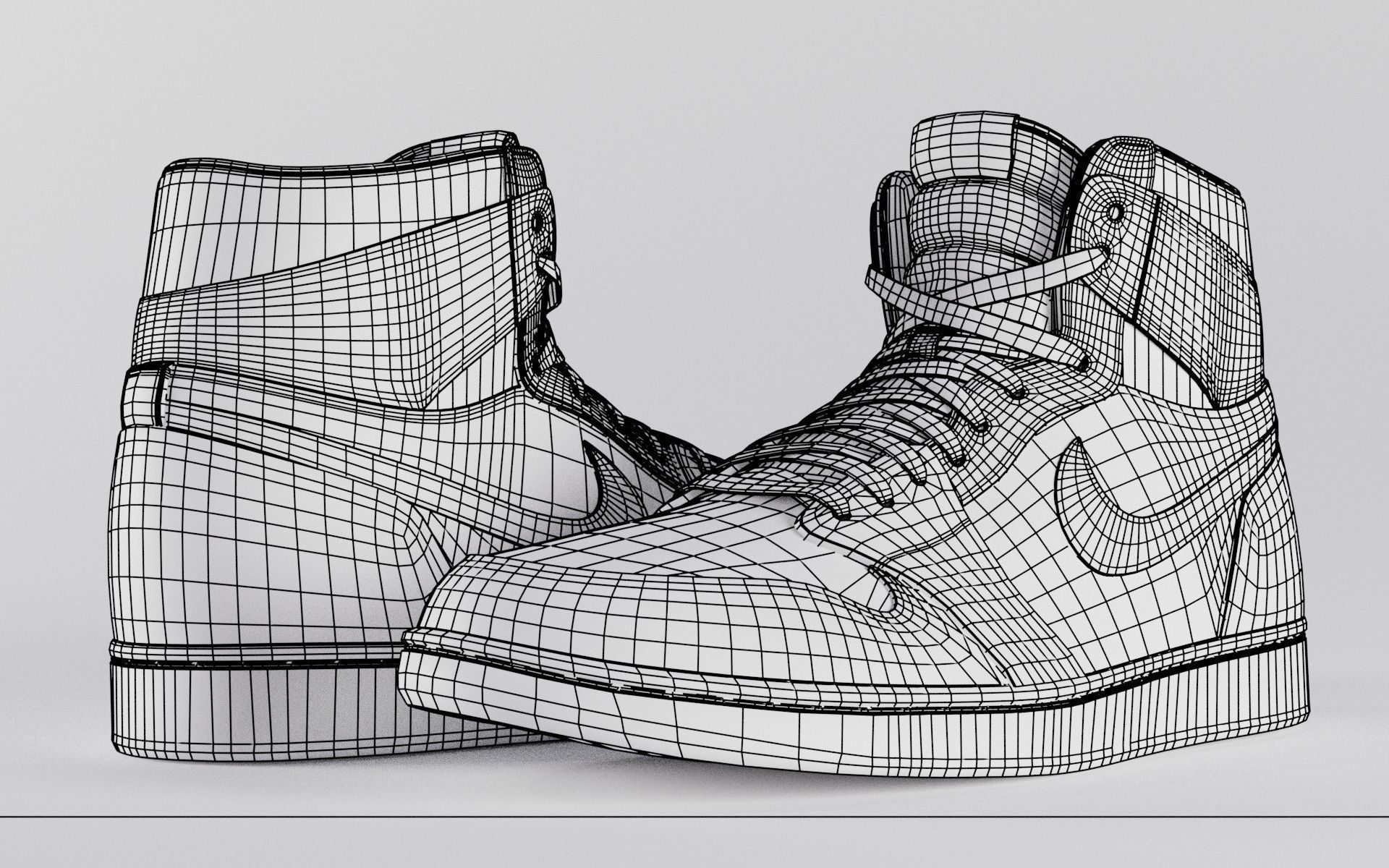 Air Jordan 1 Variety Pack  Low-poly 3D model_5