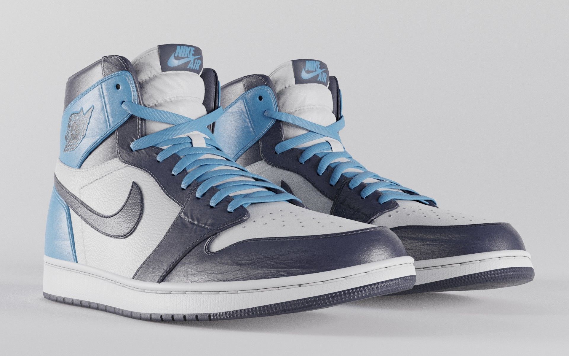 Air Jordan 1 Variety Pack  Low-poly 3D model_32