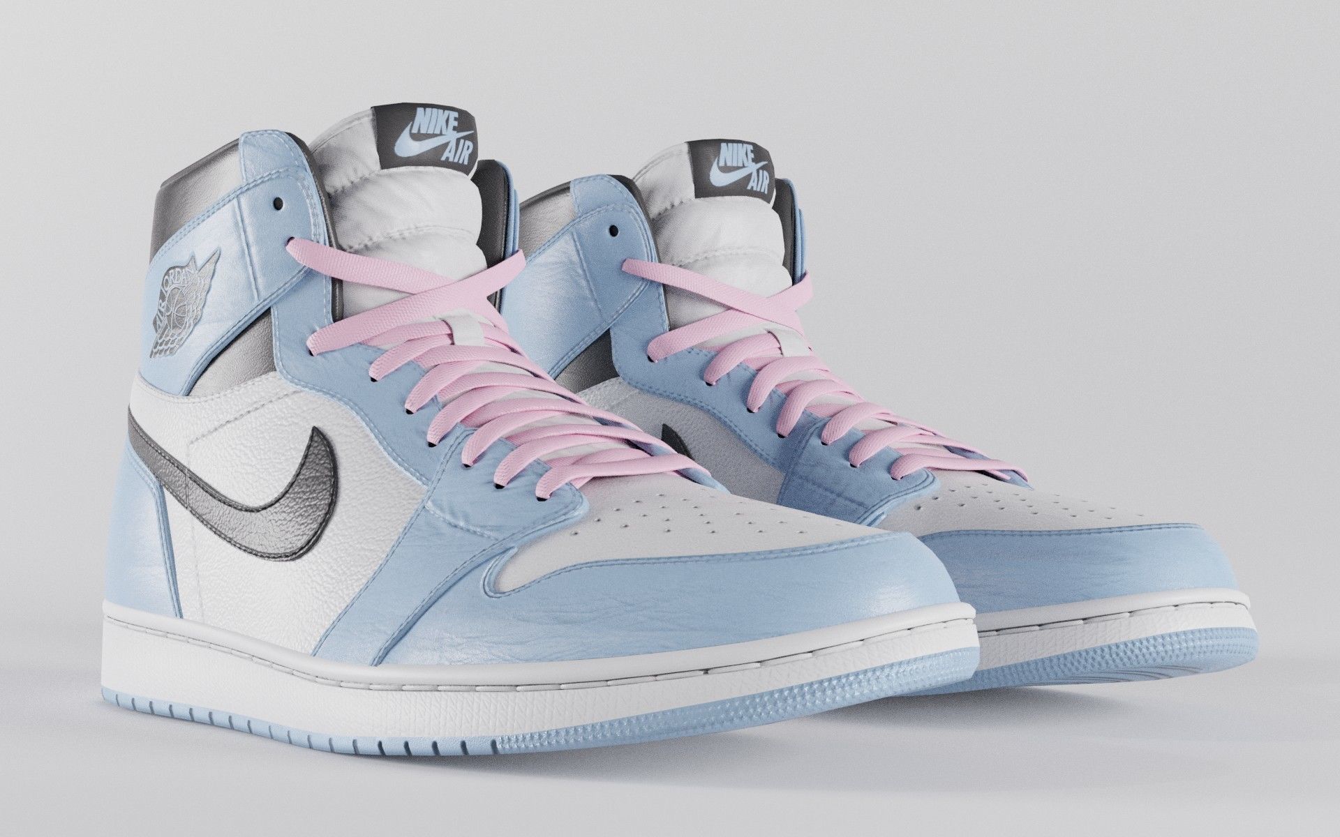 Air Jordan 1 Variety Pack  Low-poly 3D model_11