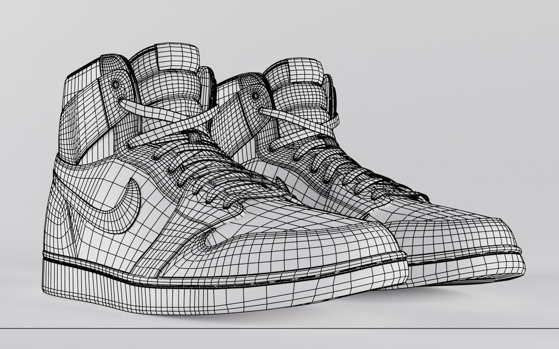 Air Jordan 1 Variety Pack  Low-poly 3D model_13