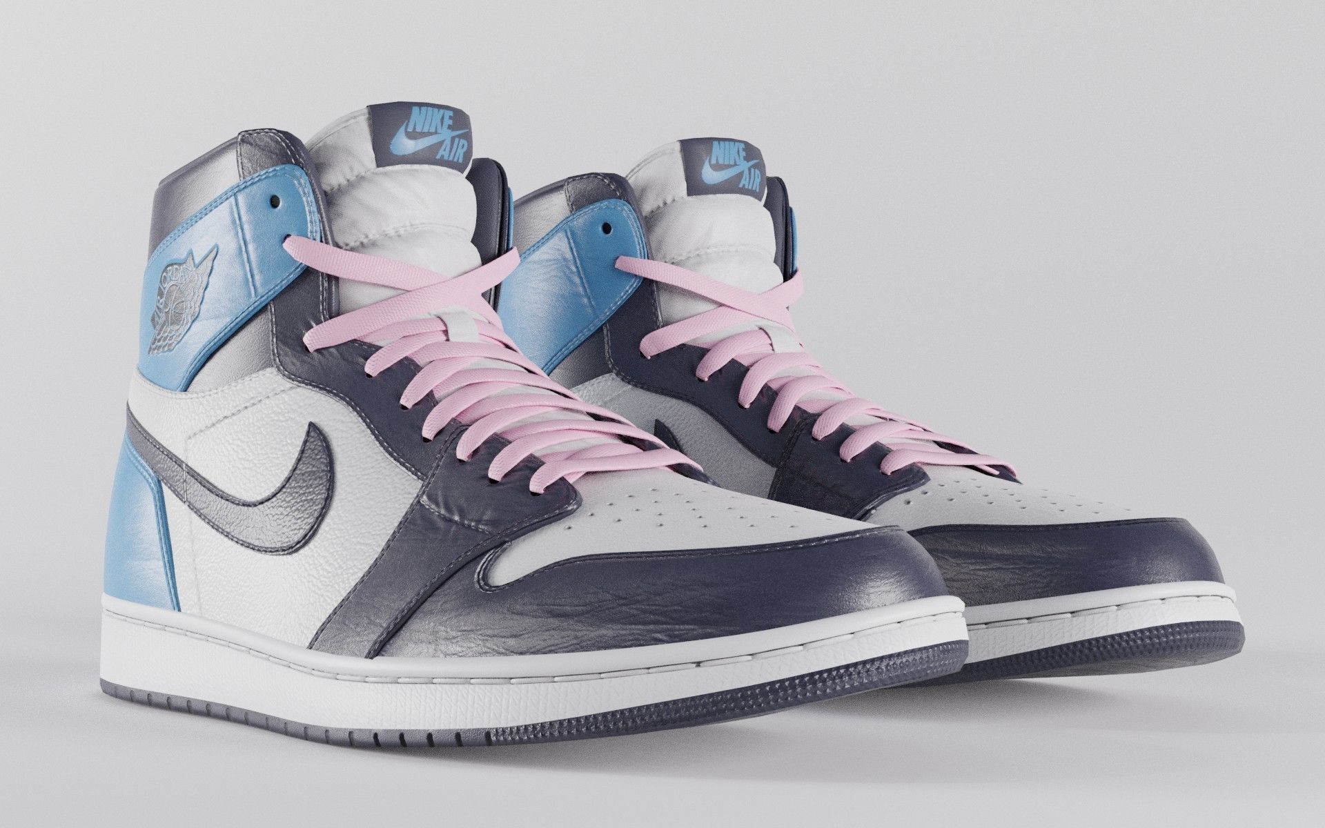 Air Jordan 1 Variety Pack  Low-poly 3D model_6