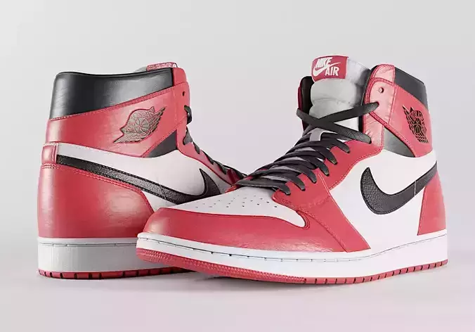 Air Jordan 1 Variety Pack  Low-poly 3D model