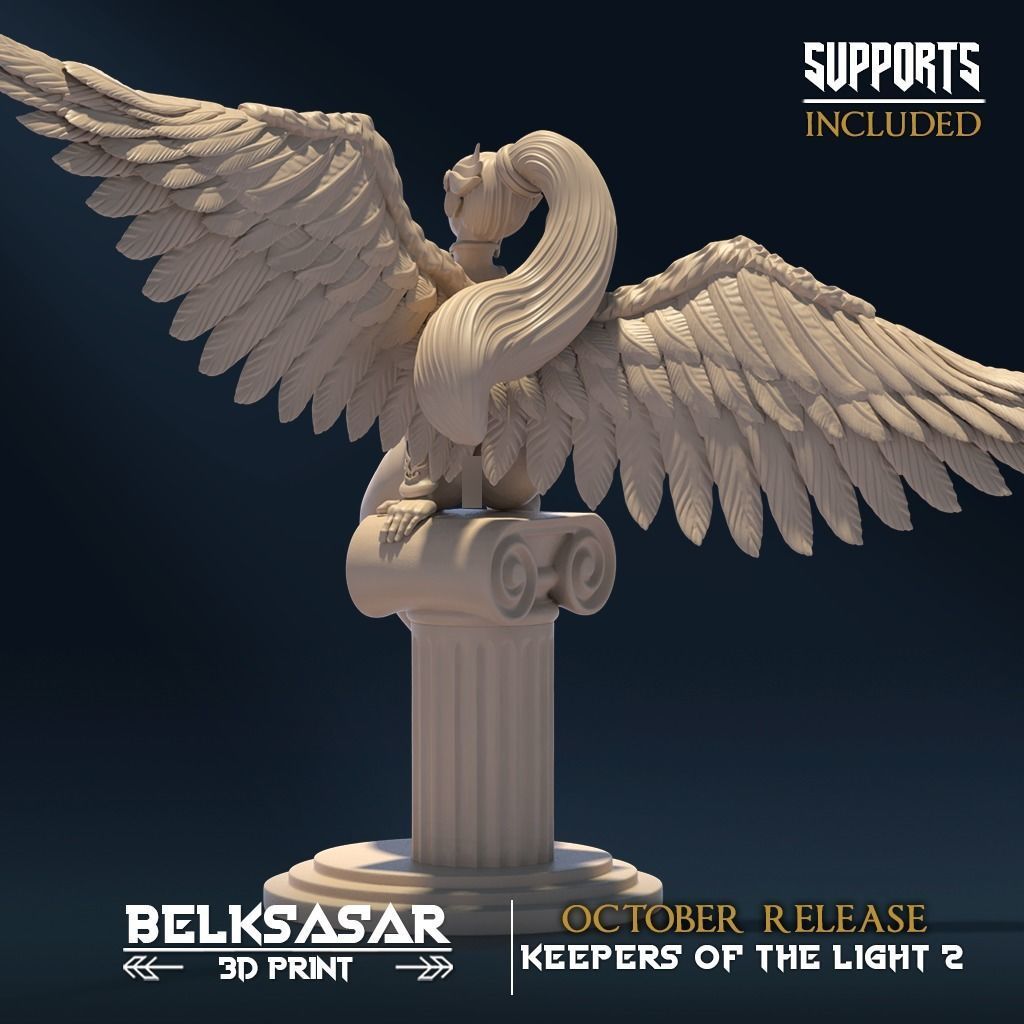 Archangel of Serenity Pin Up Nude 3D print model_1