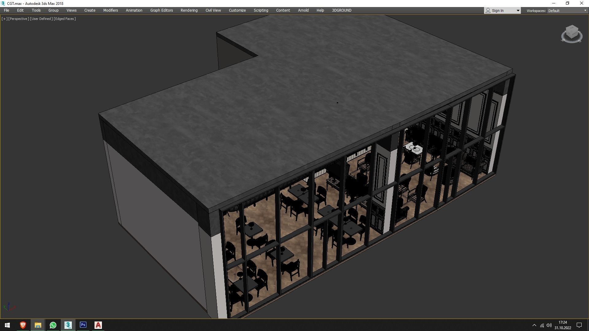 Restaurant Interior Design 3D model_9