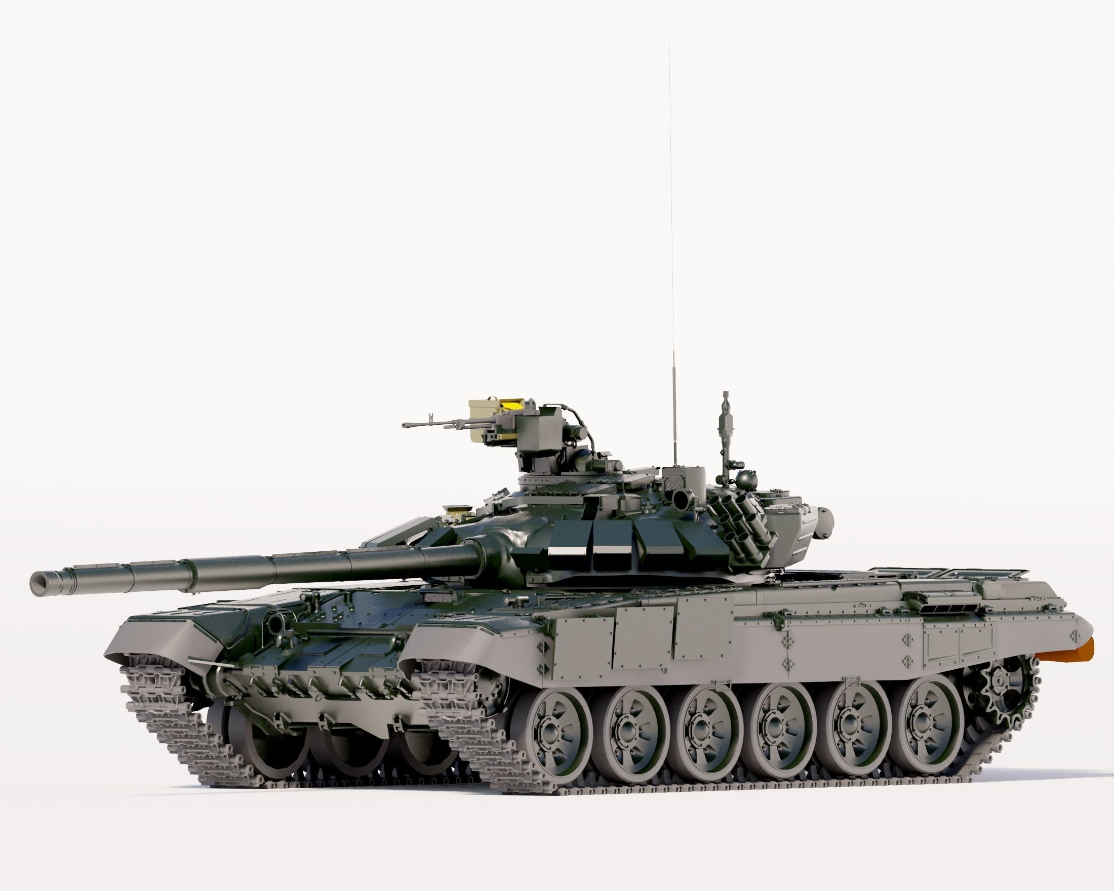 t-90 Russian tank  3D model_1