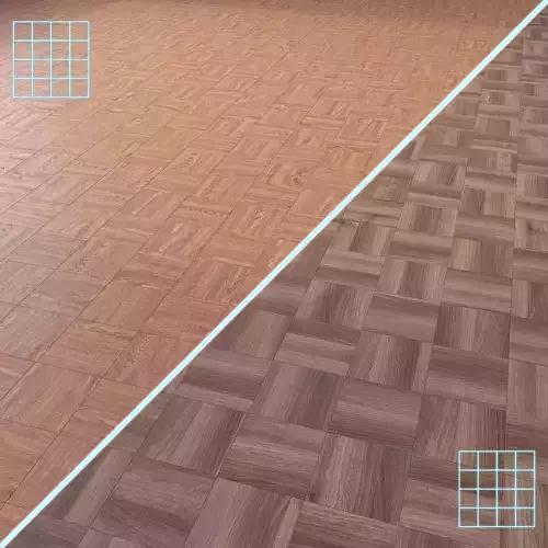Parquet - Laminate - Wooden floor 2 in 1 Low-poly 3D model