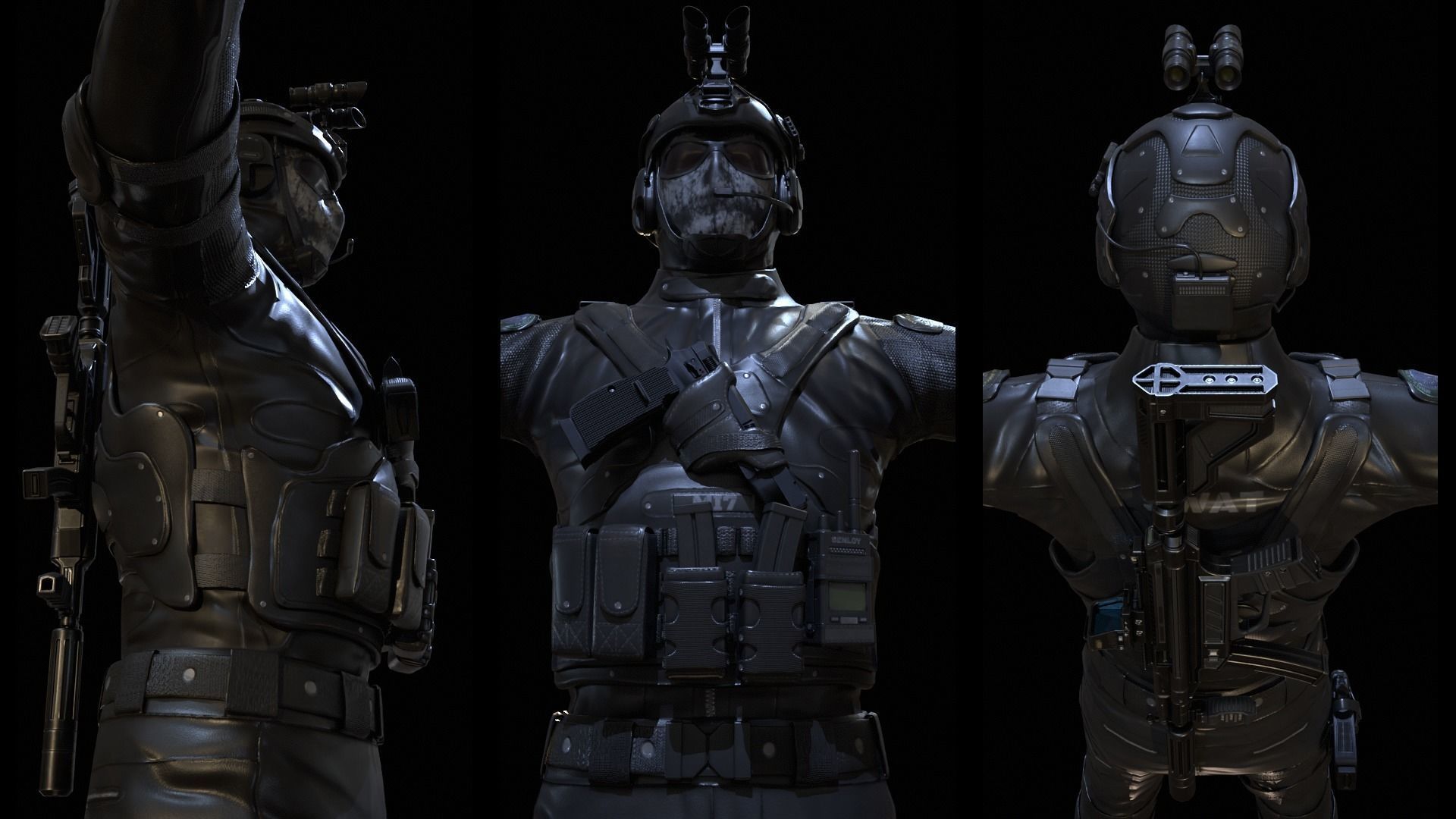 Special Force   Low-poly 3D model_4