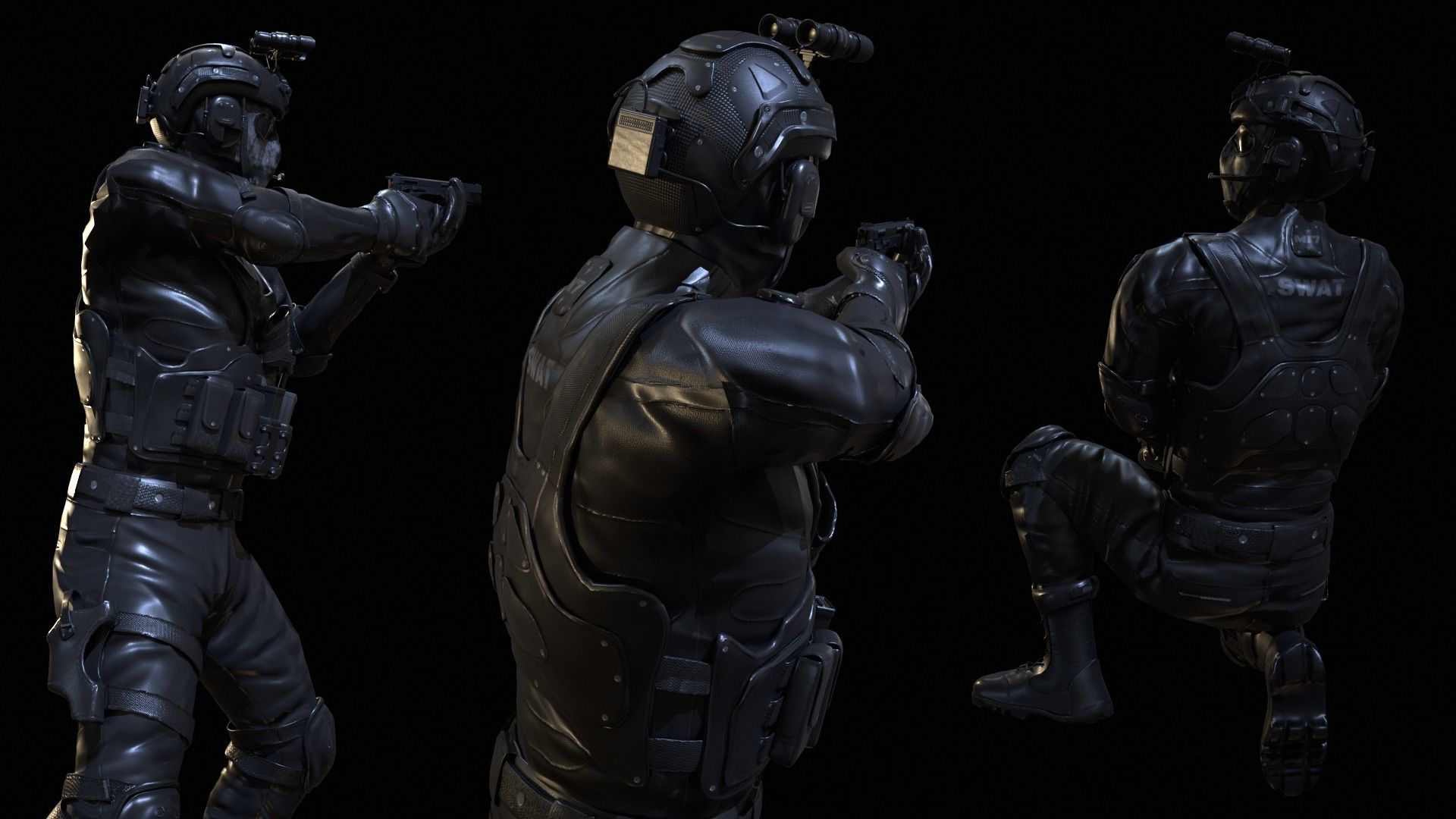 Special Force   Low-poly 3D model_6
