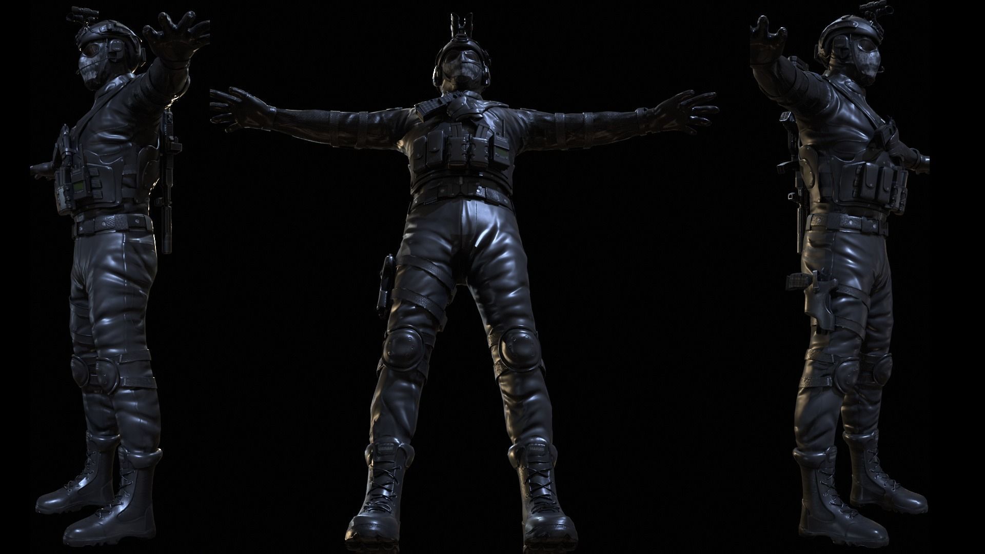 Special Force   Low-poly 3D model_8