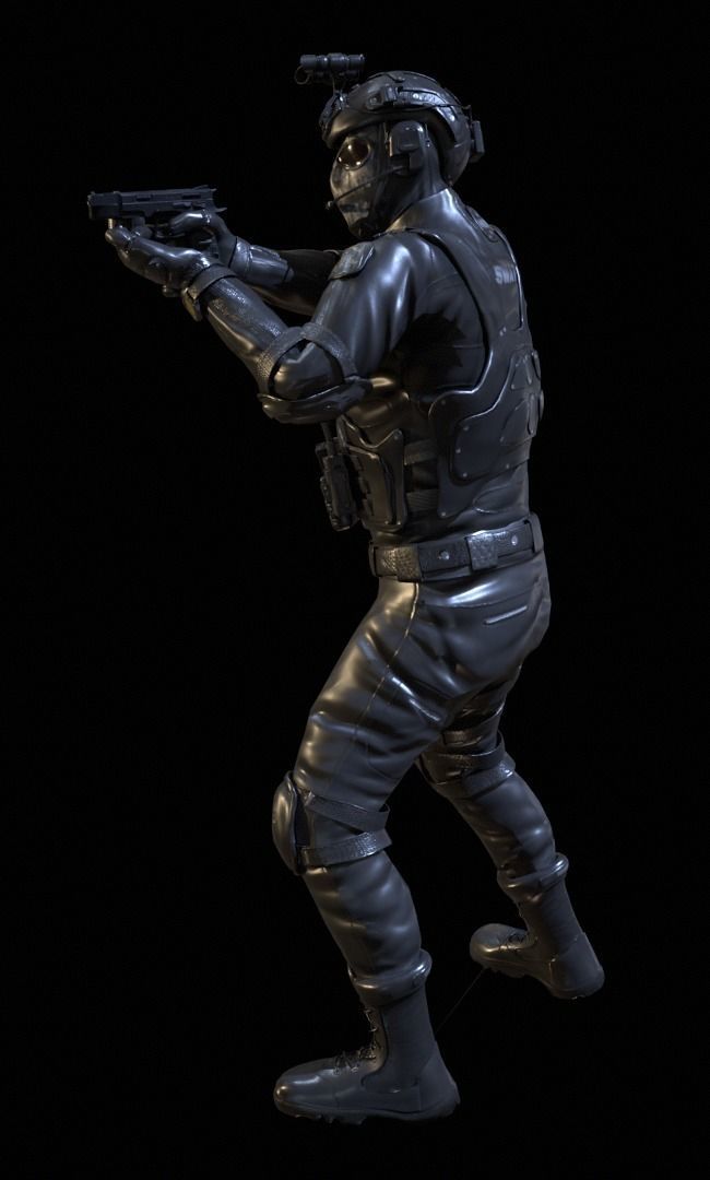 Special Force   Low-poly 3D model_13