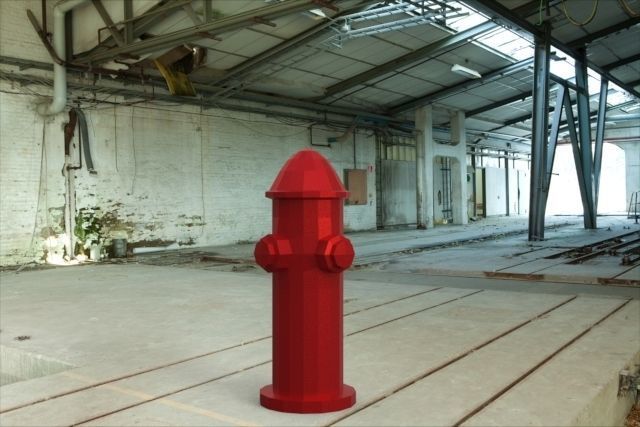 low-poly fire hydrant Free low-poly 3D model_4