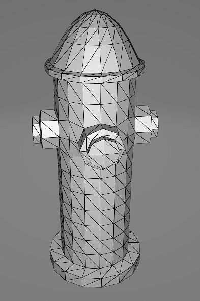 low-poly fire hydrant Free low-poly 3D model_6