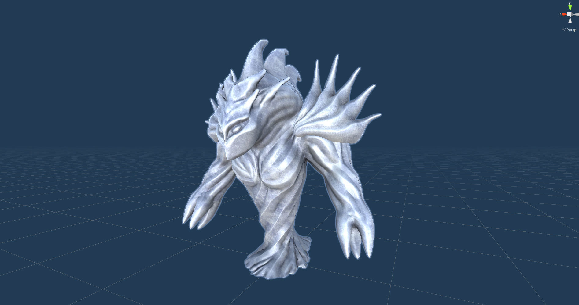 Low-poly model of the character Water Elemental Low-poly 3D model_26