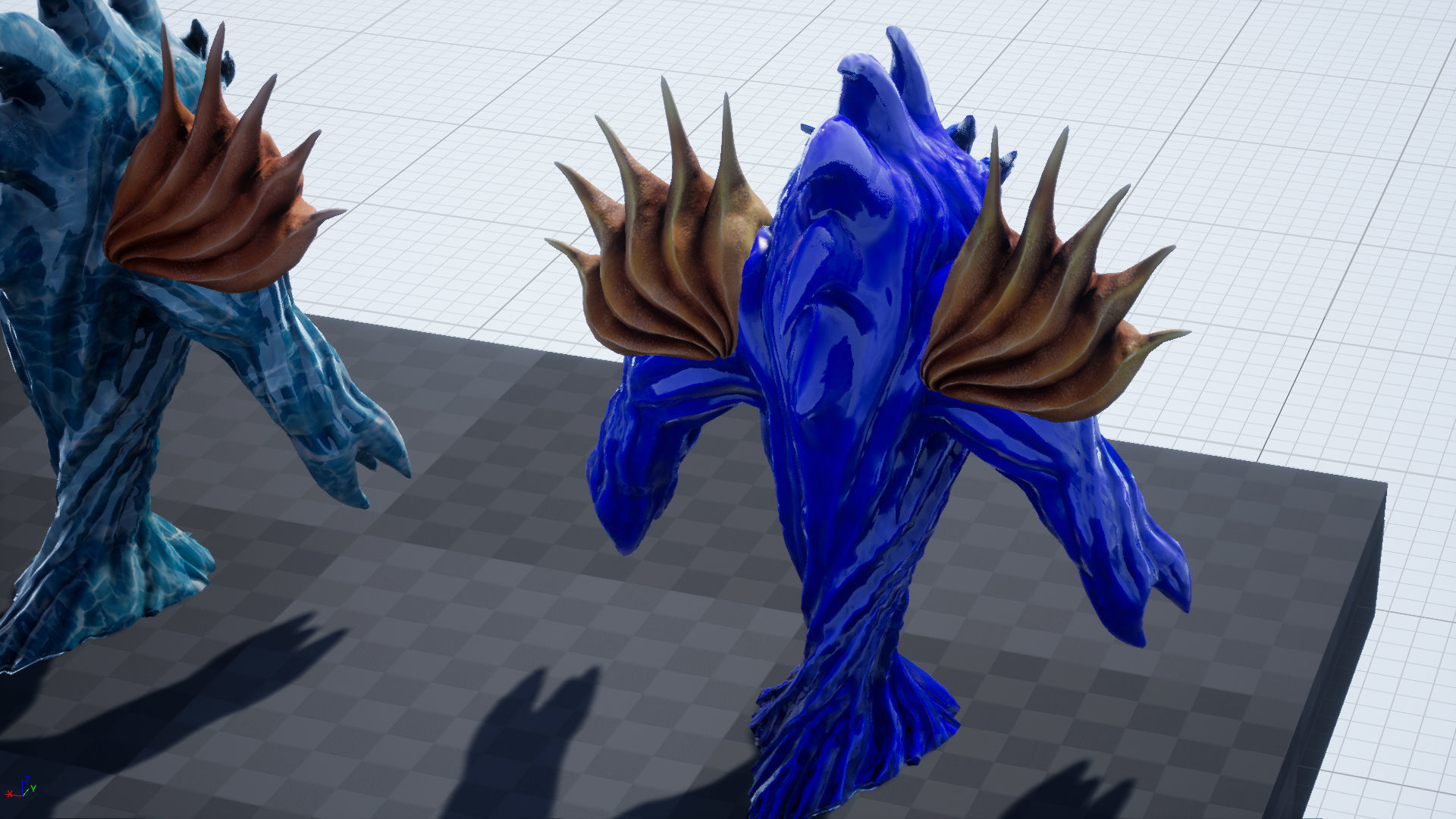 Low-poly model of the character Water Elemental Low-poly 3D model_35
