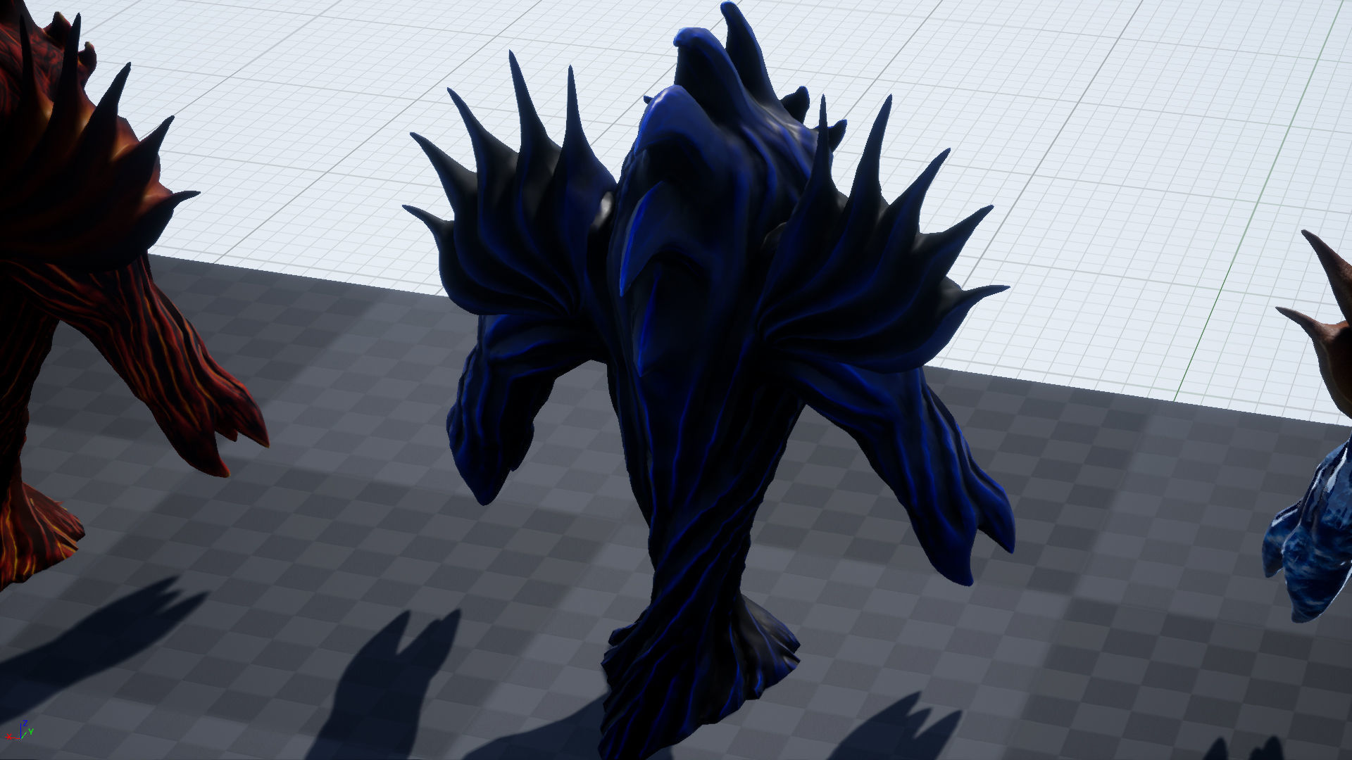 Low-poly model of the character Water Elemental Low-poly 3D model_38