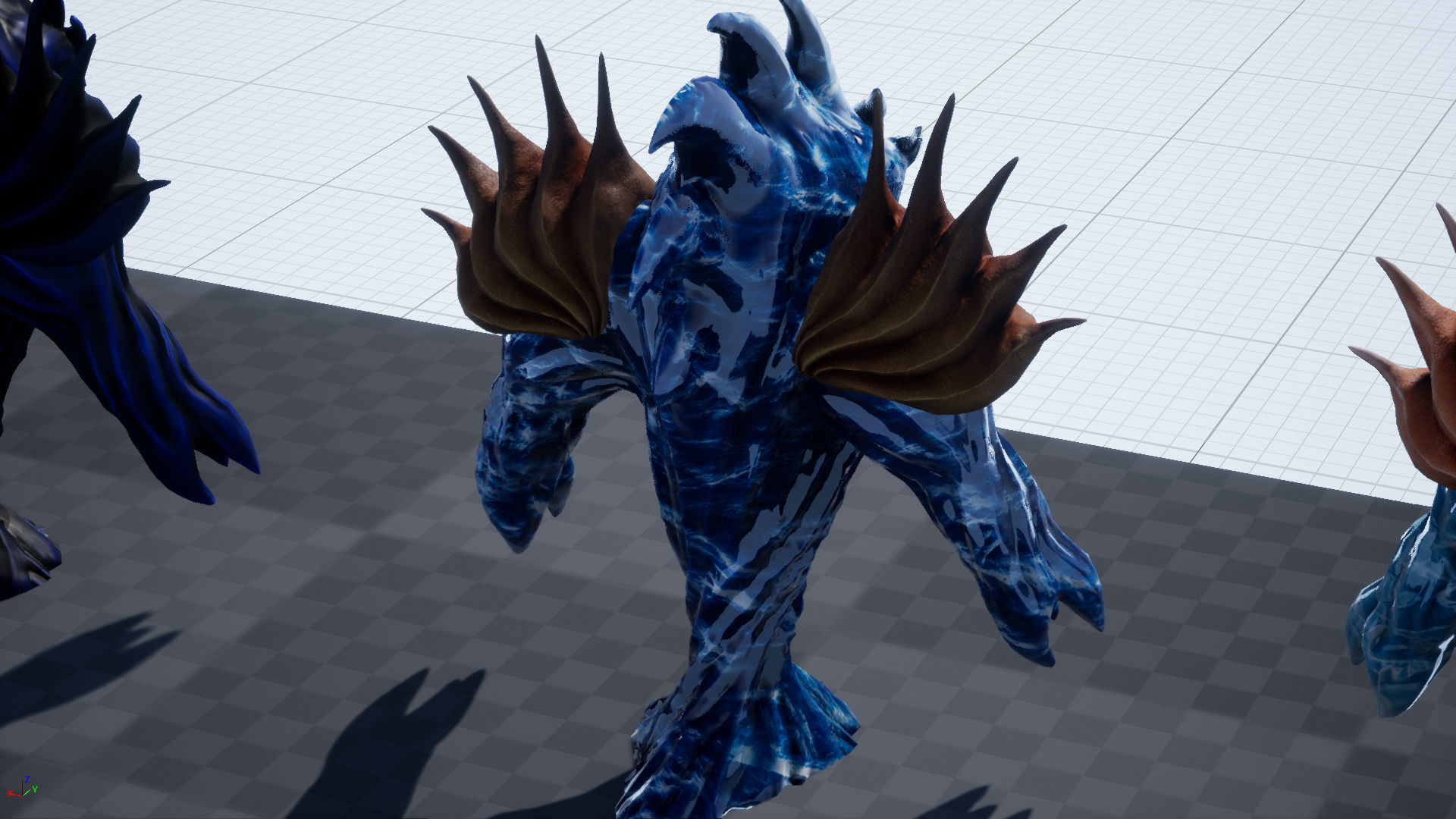 Low-poly model of the character Water Elemental Low-poly 3D model_37