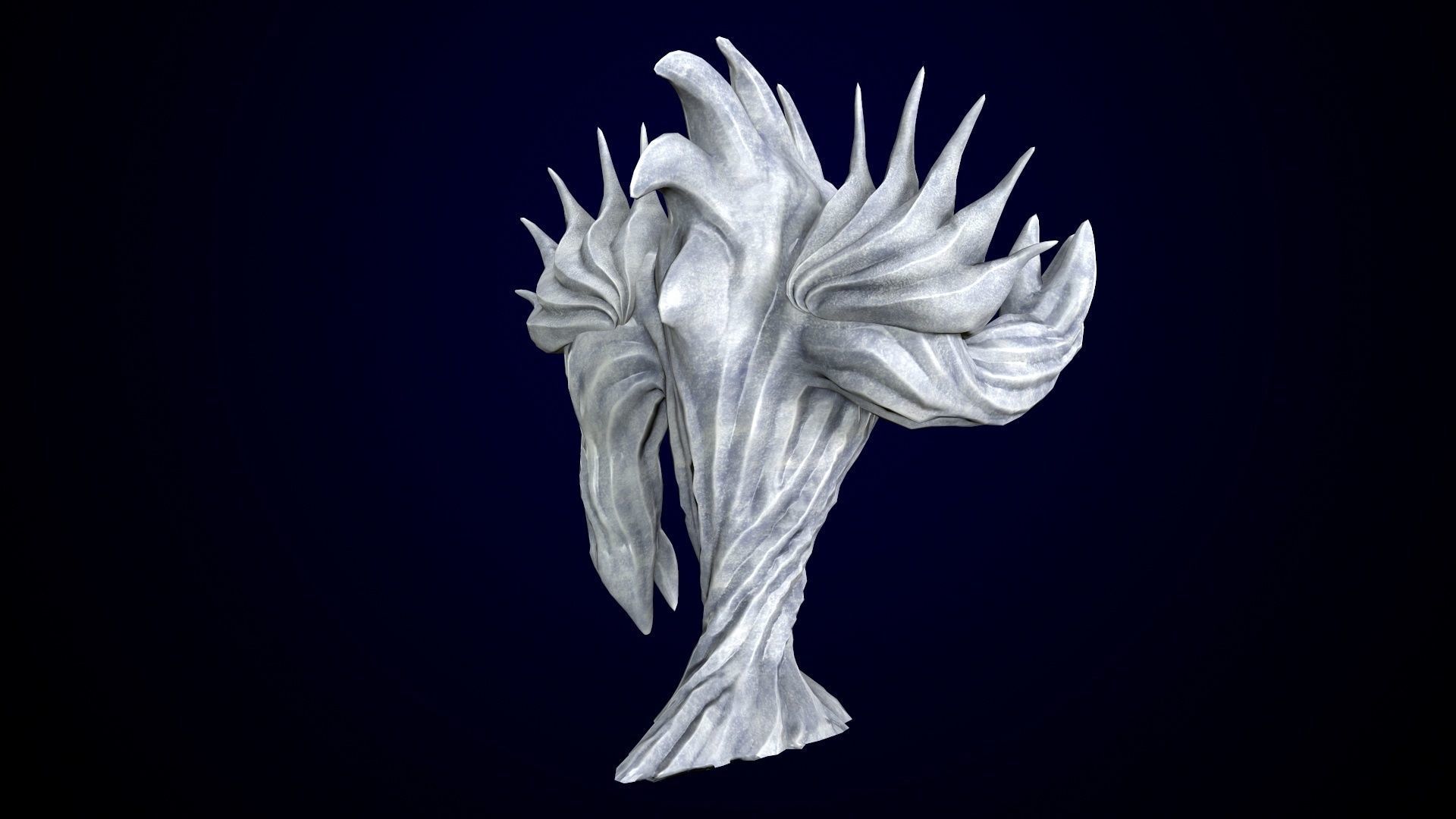 Low-poly model of the character Water Elemental Low-poly 3D model_16