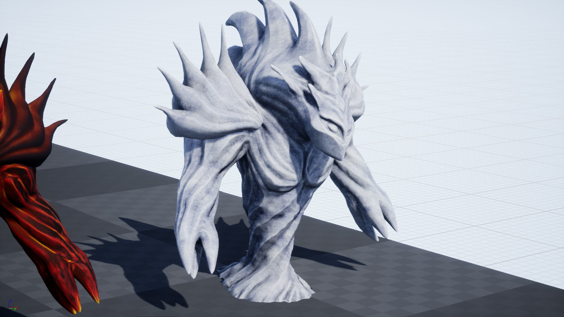 Low-poly model of the character Water Elemental Low-poly 3D model_41