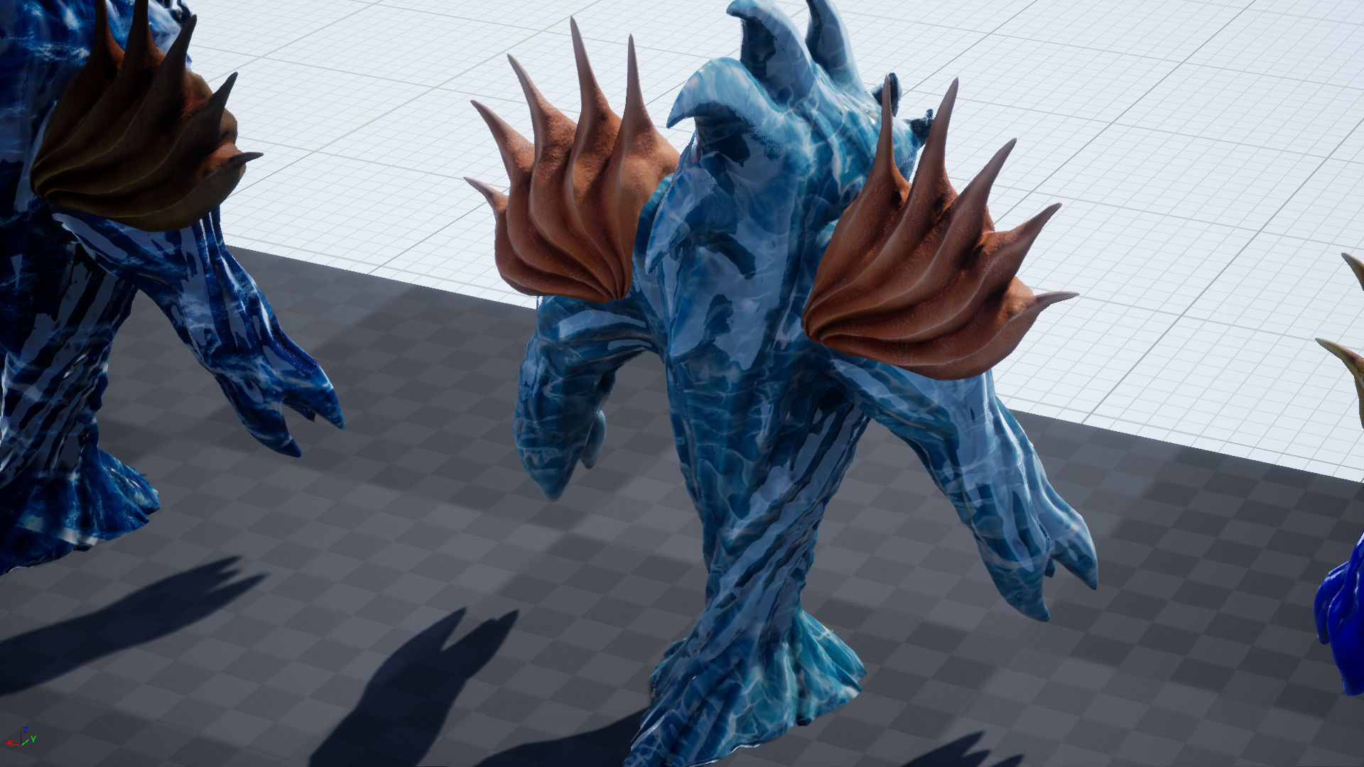 Low-poly model of the character Water Elemental Low-poly 3D model_36