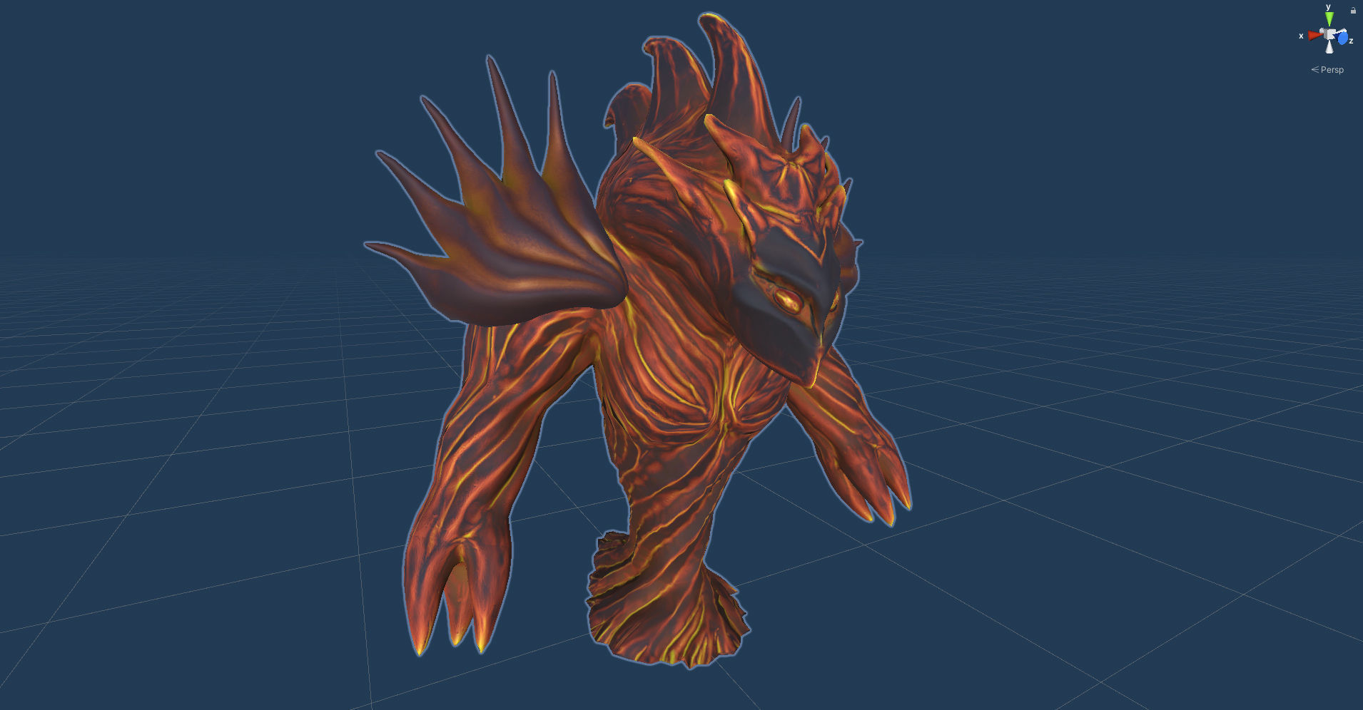 Low-poly model of the character Water Elemental Low-poly 3D model_25