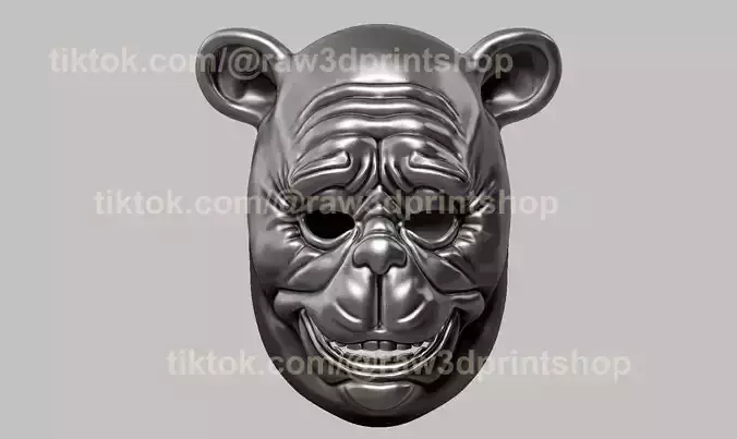 Winnie The Pooh Halloween Mask 3D print model