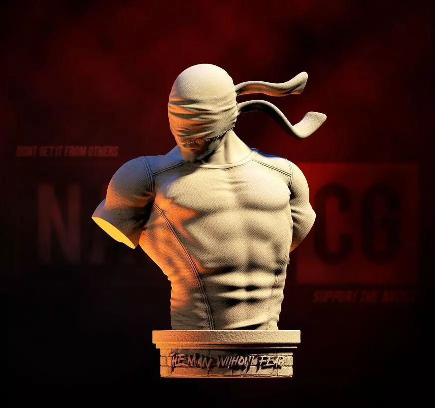 Fan Art - Daredevil Vigilante version - Bust 3D print model_0
