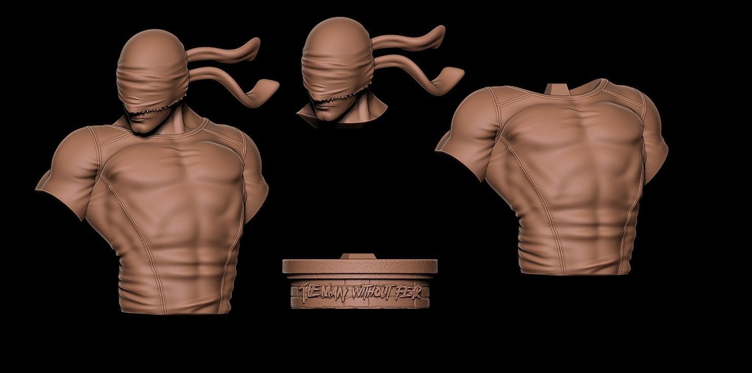 Fan Art - Daredevil Vigilante version - Bust 3D print model_4