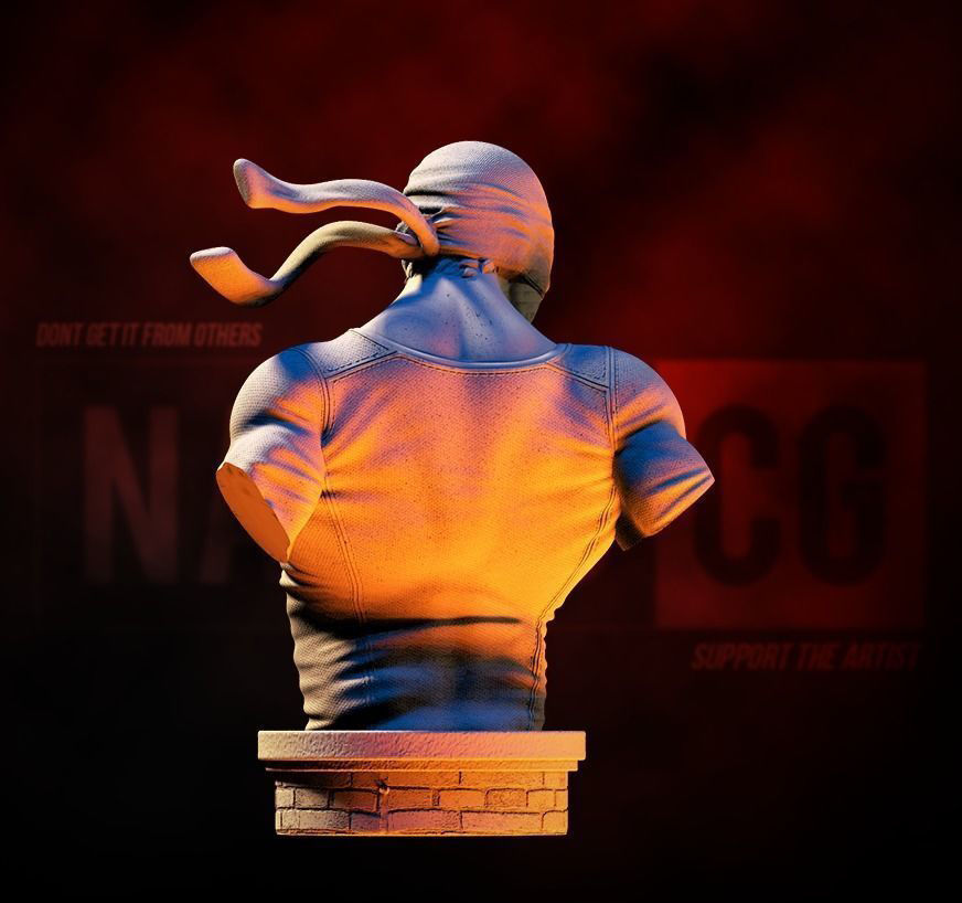 Fan Art - Daredevil Vigilante version - Bust 3D print model_2