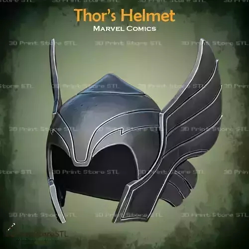 Thor Helmet Cosplay Marvel - STL File 3D print model