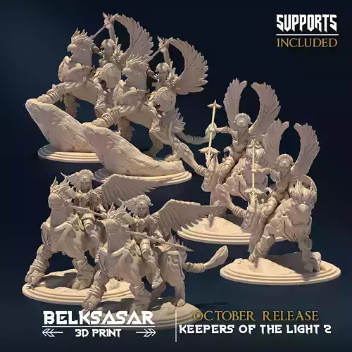 Inquisitor of Justice Nude and Normal Set x6