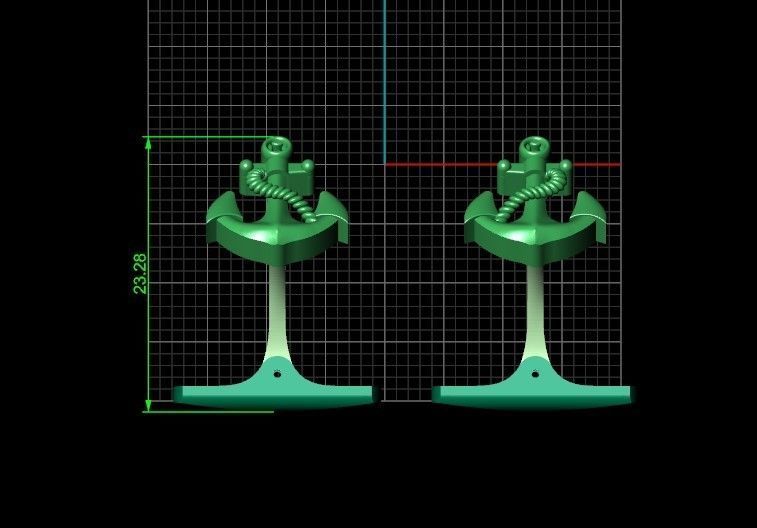 cufflinks anchor 730 3D print model_28