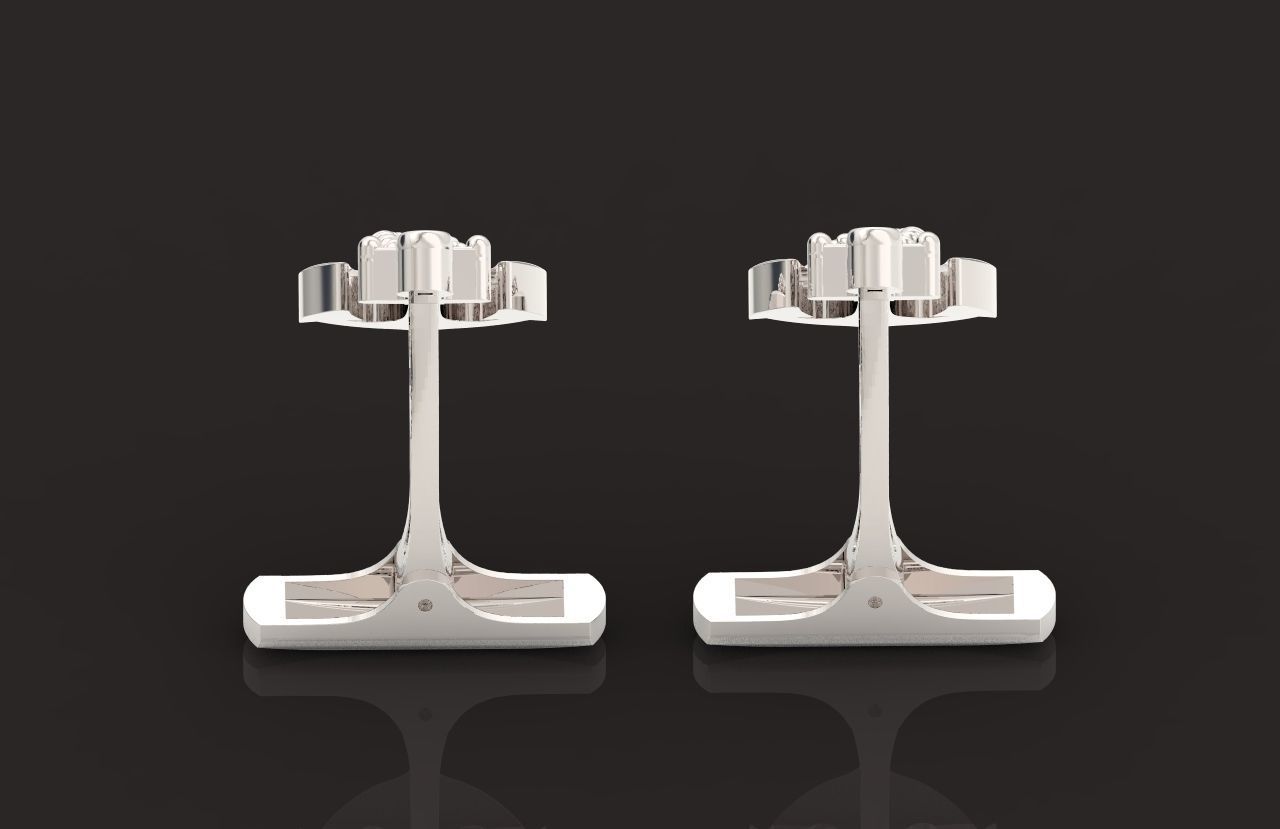cufflinks anchor 730 3D print model_12