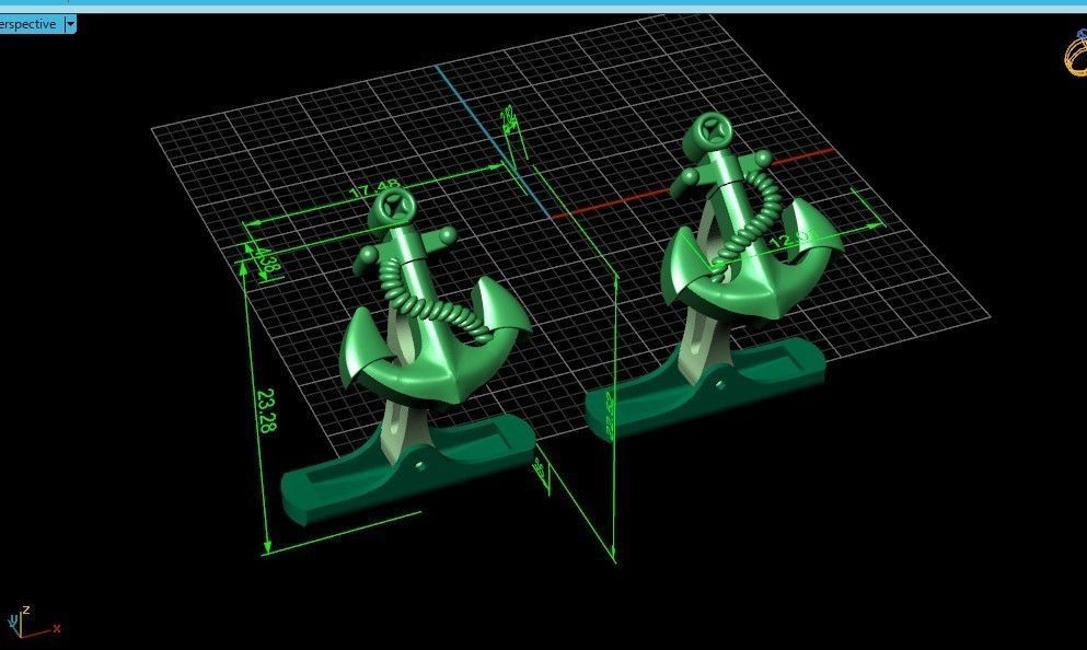 cufflinks anchor 730 3D print model_30