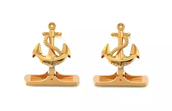 cufflinks anchor 730 3D print model