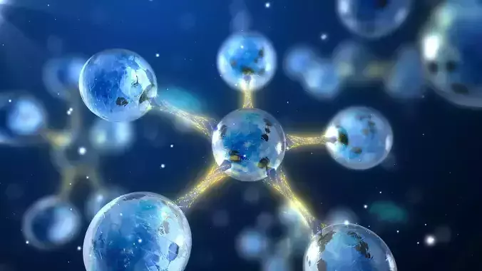 Technology Electronics Medicine Microorganism Abstract Ball