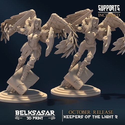 Keeper of Justice B Nude and Normal 3D print model