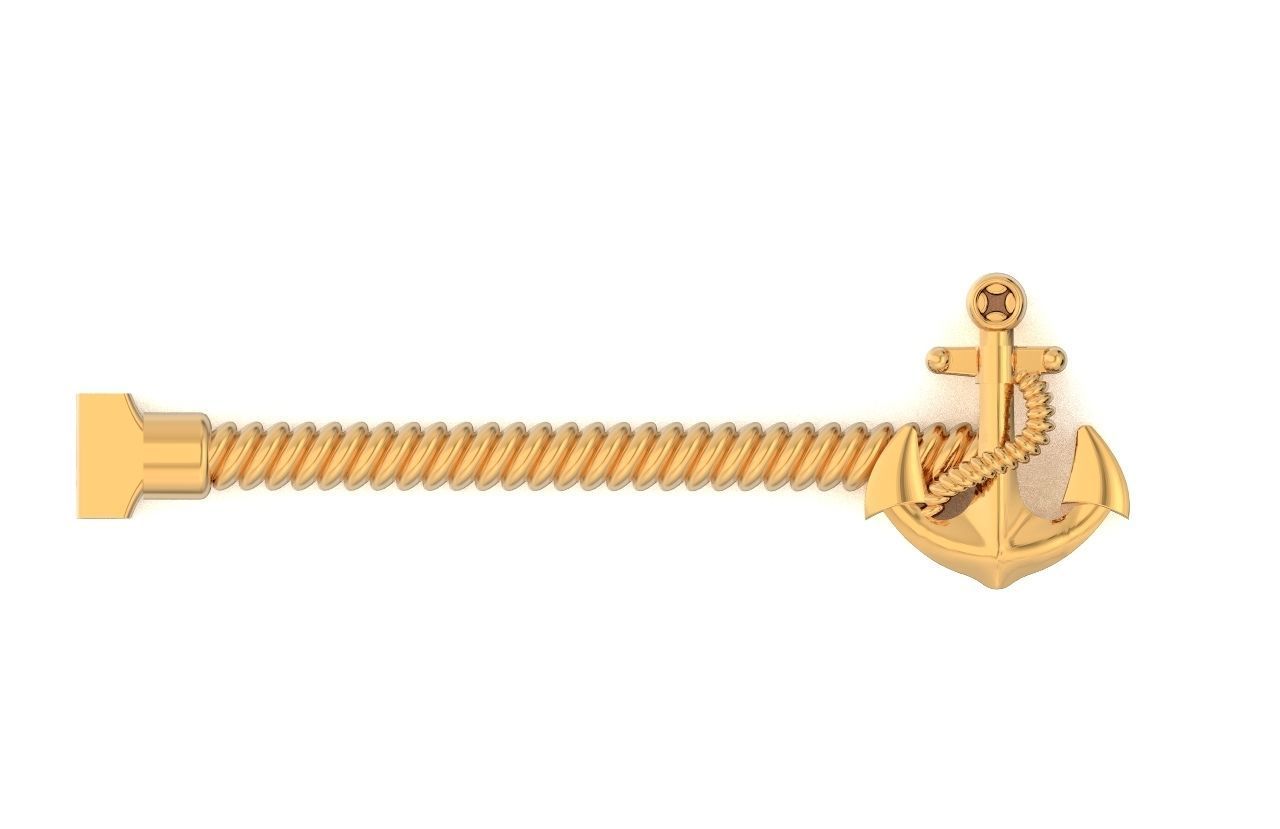 Tie clip bars anchor 730 3D print model_34