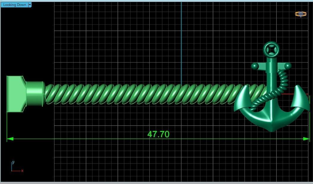 Tie clip bars anchor 730 3D print model_25