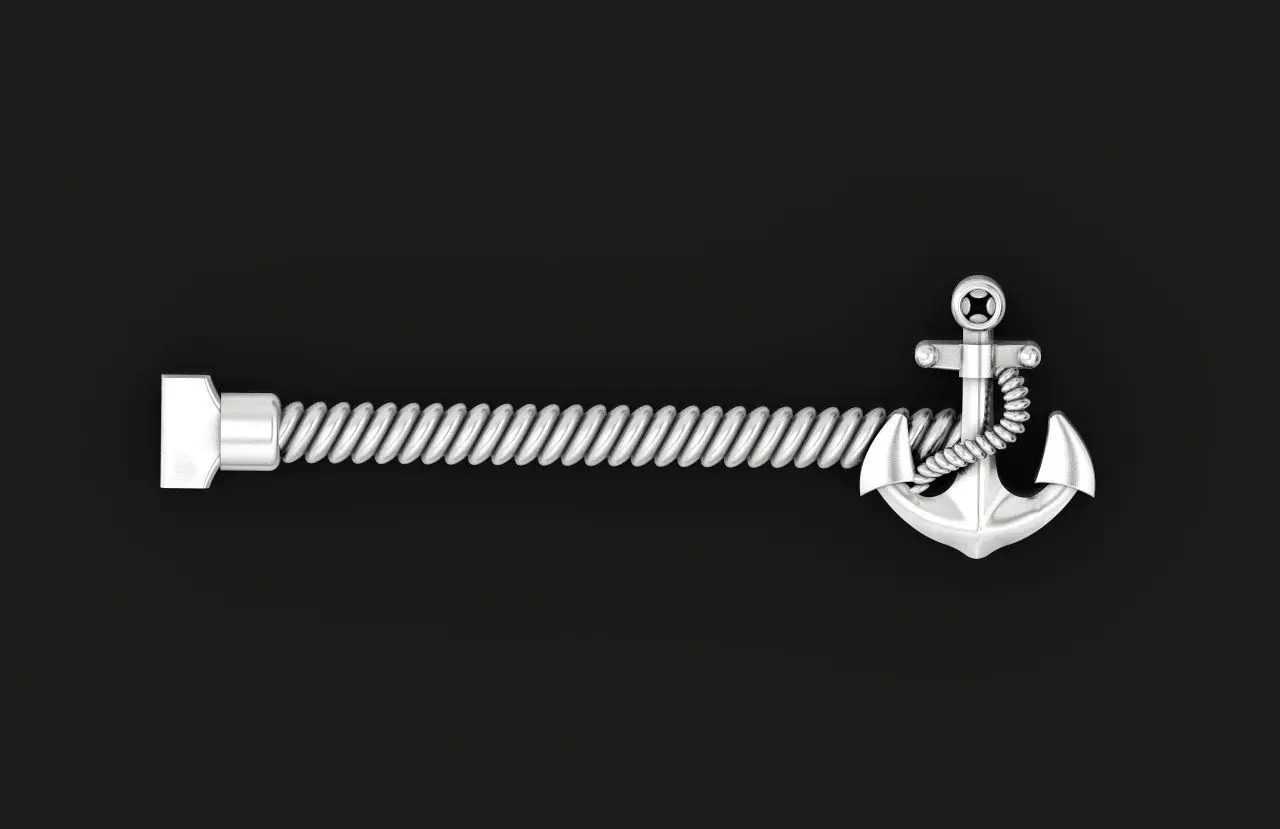 Tie clip bars anchor 730 3D print model_0