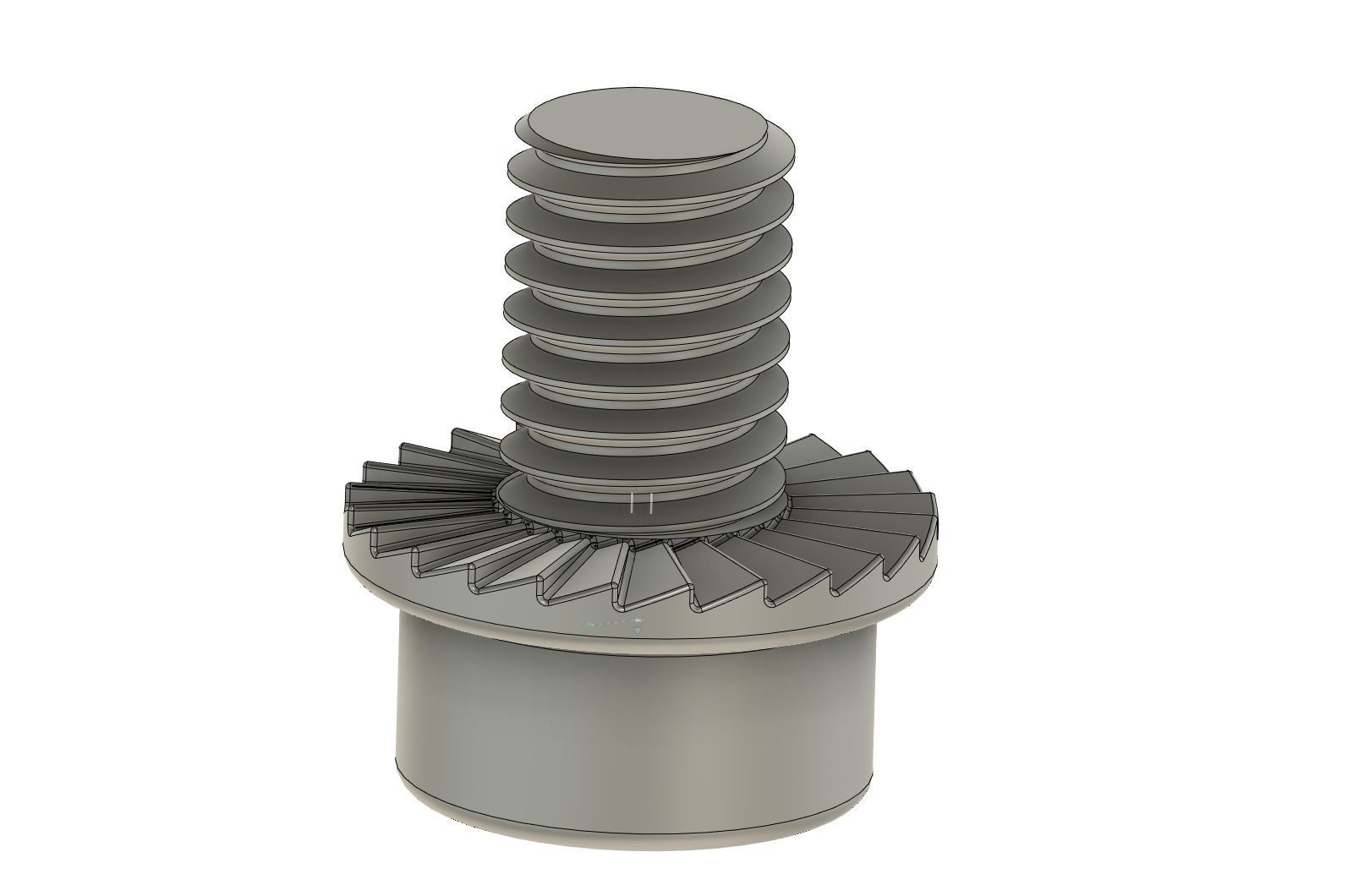 M6 flange face socket head cap screw  printable fusion  model 3D print model_5