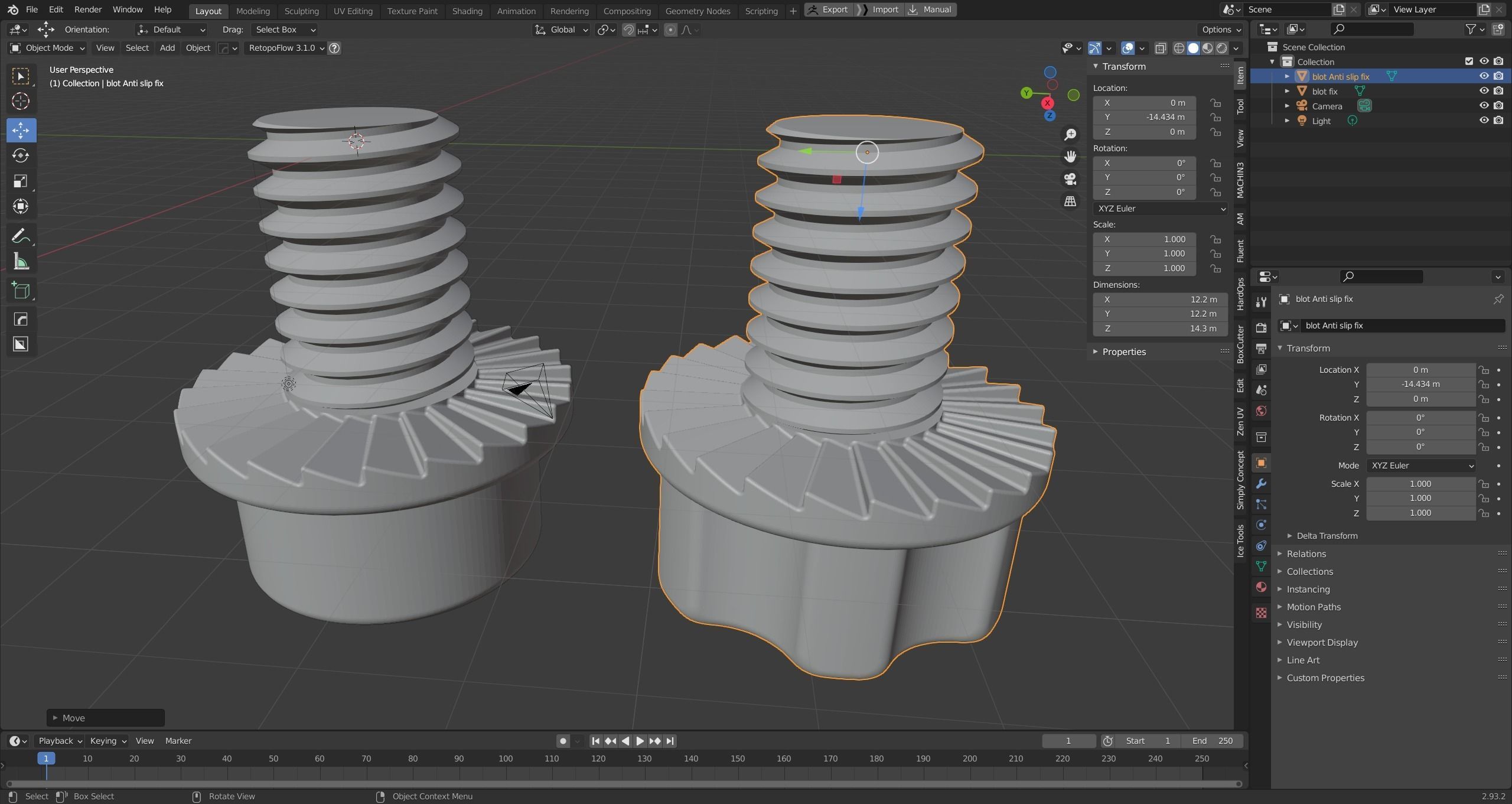M6 flange face socket head cap screw  printable fusion  model 3D print model_29